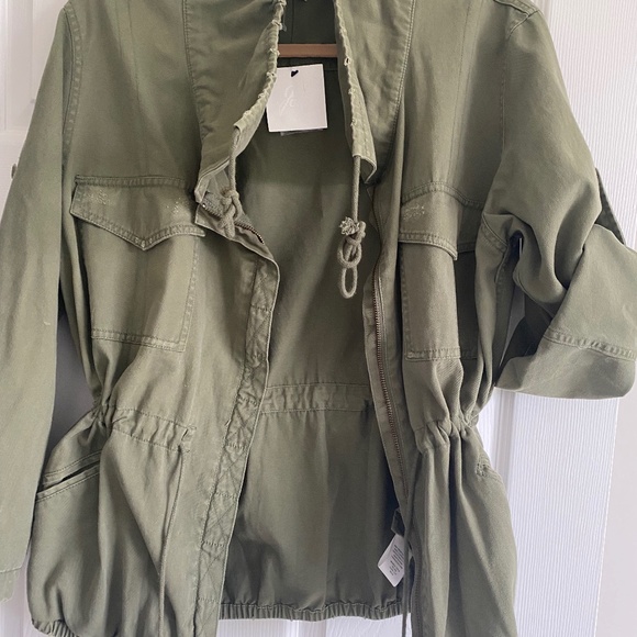 JOIE Khaki Green NWOT Utility Jacket Women’s Sz. S - Picture 6 of 8